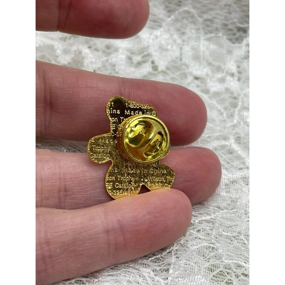 Vintage Olympic Teddy Bear Resin Lapel Pin - Picture 4 of 7